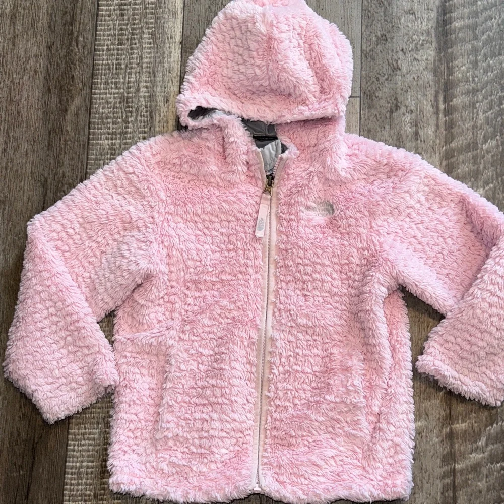 The North Face Soft Pink Fleece Jacket- size 4T